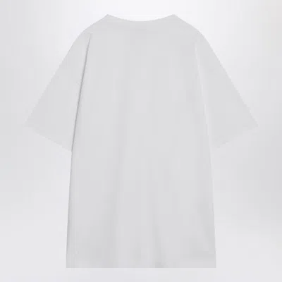Givenchy White Cotton T-shirt With Logo Patch In White