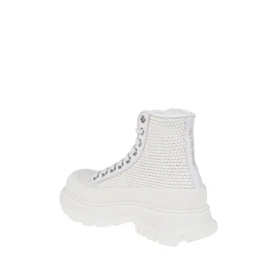 Alexander Mcqueen Tread Slick High-top Sneakers In White