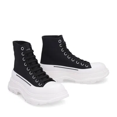 Alexander Mcqueen Tread Slick Lace-up Ankle Boots