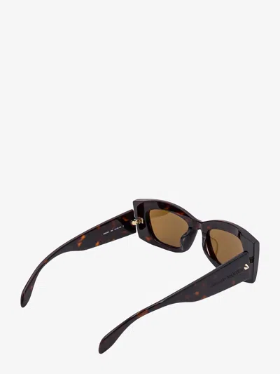 Alexander Mcqueen Spike Studs Rectangular Sunglasses In Black