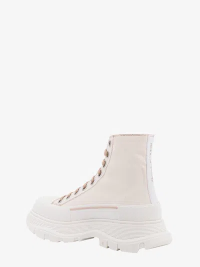 Alexander Mcqueen Women Bicolor Canvas Sneakers In Pink