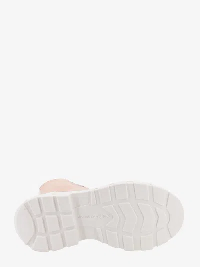 Alexander Mcqueen Women Bicolor Canvas Sneakers In Pink