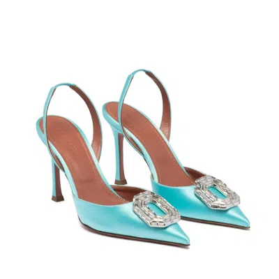 Amina Muaddi Camelia Slingback Pumps In Multi