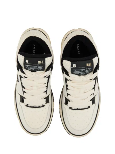 Amiri White And Black Leather Ma-1 Sneakers