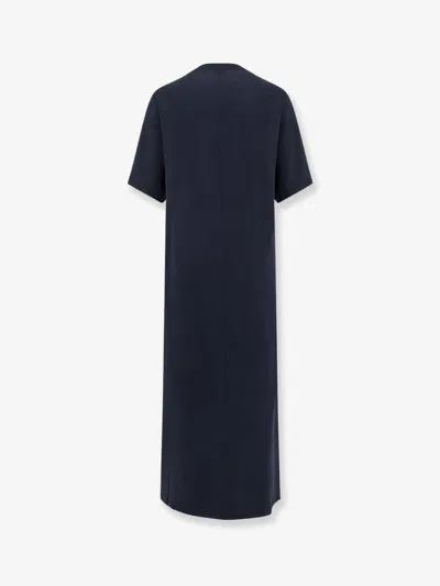 Balenciaga Women Cocoon Cotton Jersey Maxi Dress In Black