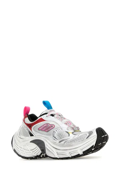 Balenciaga Multicolor Mesh And Rubber 6xl Sneakers In Gray