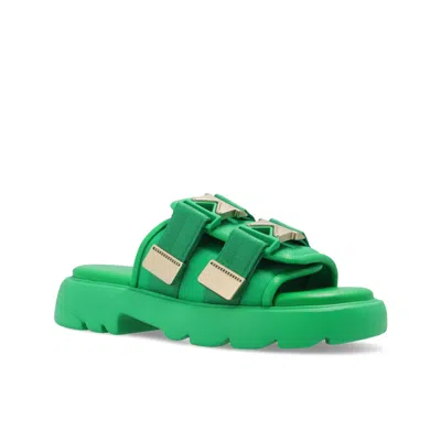 Bottega Veneta Flash Slides Women In Green
