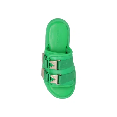 Bottega Veneta Flash Slides Women In Green