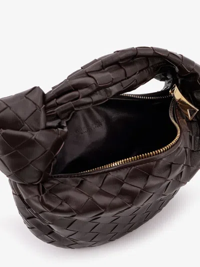 Bottega Veneta Women Mini Jodie Leather Handbag With Intrecciato Motif