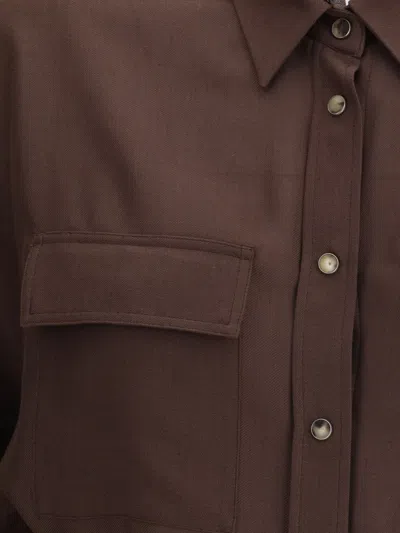 Brunello Cucinelli Embellished Collar Shirt In Black