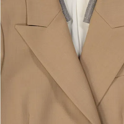Brunello Cucinelli Wool Jacket Women In Black
