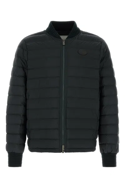 Burberry Black Polyester Down Jacket In Black