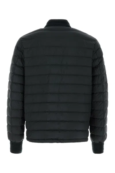 Burberry Black Polyester Down Jacket In Black