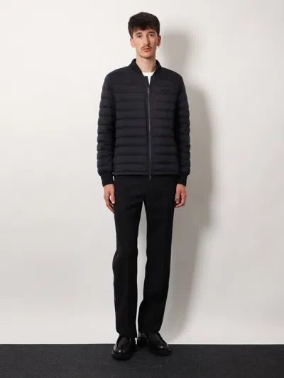 Burberry Dalham Down Jacket With Ekd Patch In Black