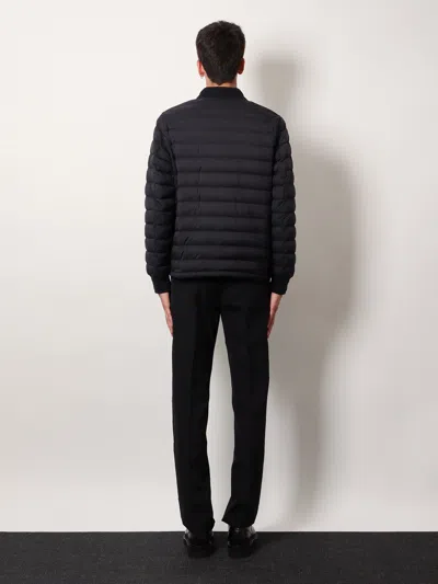 Burberry Dalham Down Jacket With Ekd Patch In Black