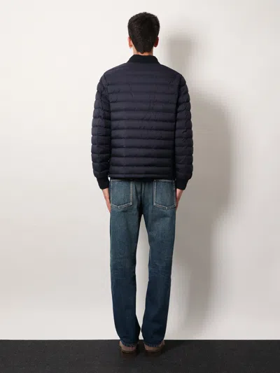 Burberry Dalham Down Jacket With Ekd Patch In Black