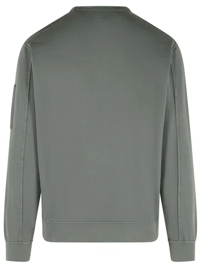 C.p. Company Cotton Sweatshirt Arm Pocket In Gray