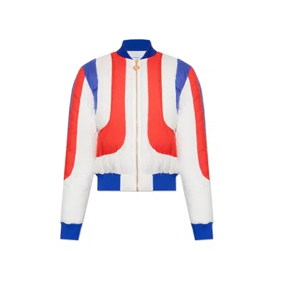Casablanca Zip-fastening Padded Jacket In White