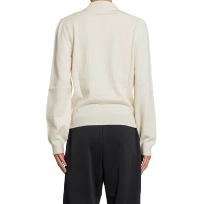 Celine Triomphe Wool Sweater Men In White