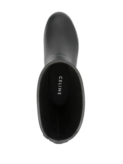 Celine Mid Rubber Rain Boot (authentic Pre-loved) In Multi