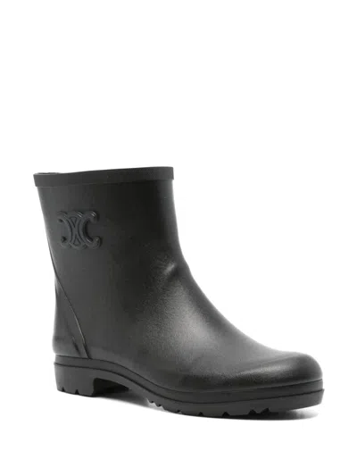 Celine Mid Rubber Rain Boot (authentic Pre-loved) In Multi