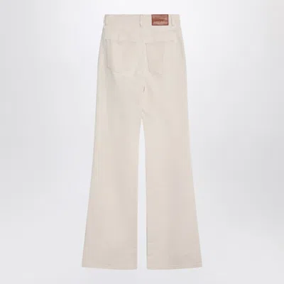Chloé Ivory Flared Denim Trousers