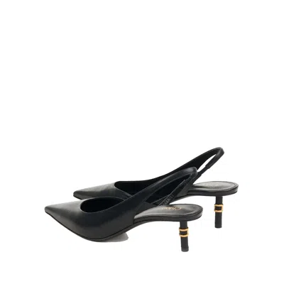 Chloé Marcie 50 Slingback Pumps With Pointed Toe And Signature Hardware In Black