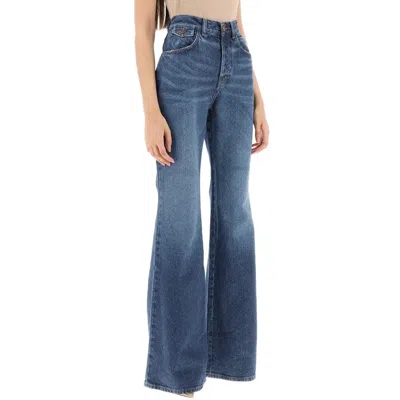 Chloé Chloe Merapi Cotton Denim Jeans Women In Blue