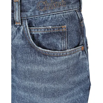 Chloé Chloe Merapi Cotton Denim Jeans Women In Blue