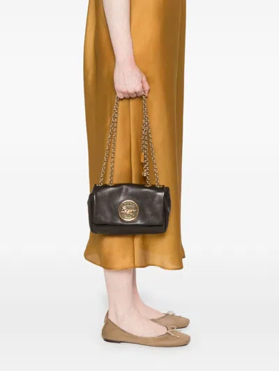 Chloé Chloe Black Leather Heritage Shoulder Bag