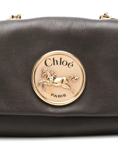 Chloé Chloe Black Leather Heritage Shoulder Bag
