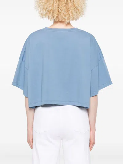 Chloé Oversize Signature Logo Crop Graphic T-shirt