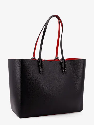 Christian Louboutin Women Cabata Leather Shoulder Bag With Studs