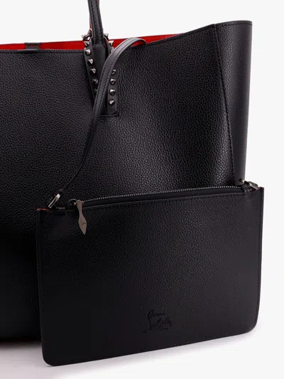Christian Louboutin Women Cabata Leather Shoulder Bag With Studs