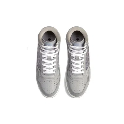 Dior B27 High Diamond Sneakers Women In Gray