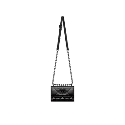 Dior Caro Patent And Matte Shoulder Bag Women
