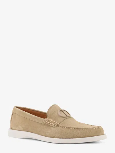 Dior Men Dh  Granvil Suede Loafers In Neutral