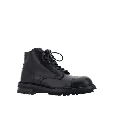 Dolce & Gabbana Lace-up Leather Boots Men