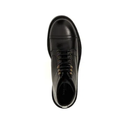 Dolce & Gabbana Lace-up Leather Boots Men