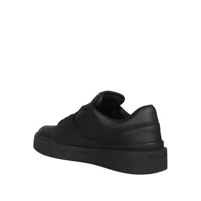 Dolce & Gabbana New Roma Sneakers In Nappa Leather In Black