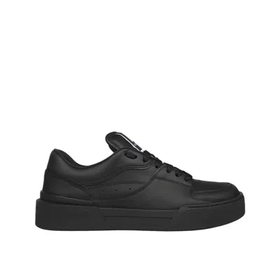 Dolce & Gabbana New Roma Sneakers In Nappa Leather In Black