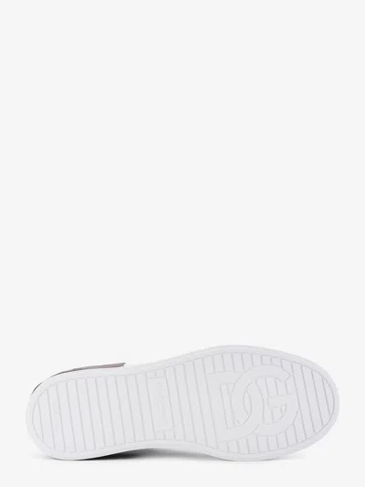 Dolce & Gabbana Sneakers From The Portofino Line In Calfskin In White