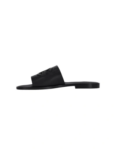 Dolce & Gabbana Sandal With Logo In Gray