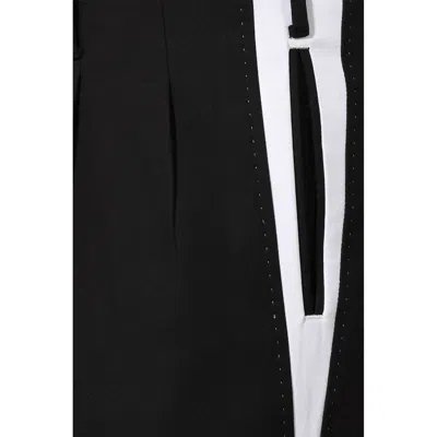 Dolce & Gabbana Side Stripe Pleat Trousers Men In Black