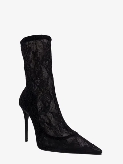 Dolce & Gabbana Lollo 105 Lace Ankle Boots In Multi