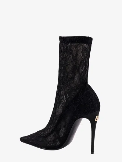 Dolce & Gabbana Lollo 105 Lace Ankle Boots In Multi