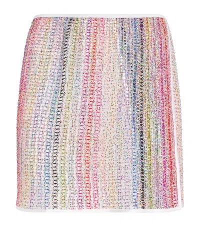 Missoni Open-knit Sequinned Mini Skirt
