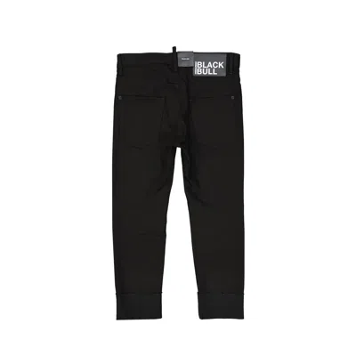 Dsquared2 Black Bull Sailor Denim Jeans Women In Black