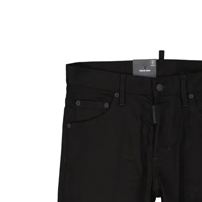 Dsquared2 Black Bull Sailor Denim Jeans Women In Black