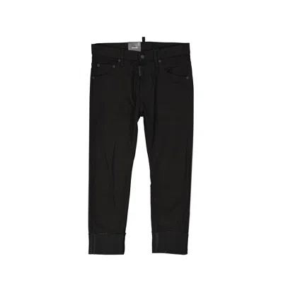 Dsquared2 Black Bull Sailor Denim Jeans Women In Black